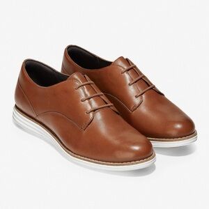 Cole Haan Womens Original Grand Plain Oxford in Woodbury Leather